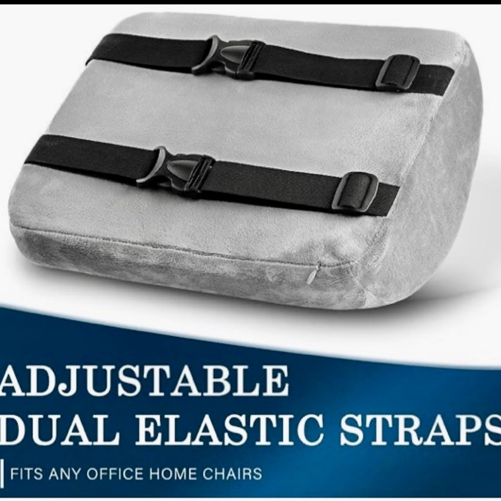 Ergonomic Gray Memory Foam Support Pillow - Picture 4 of 12